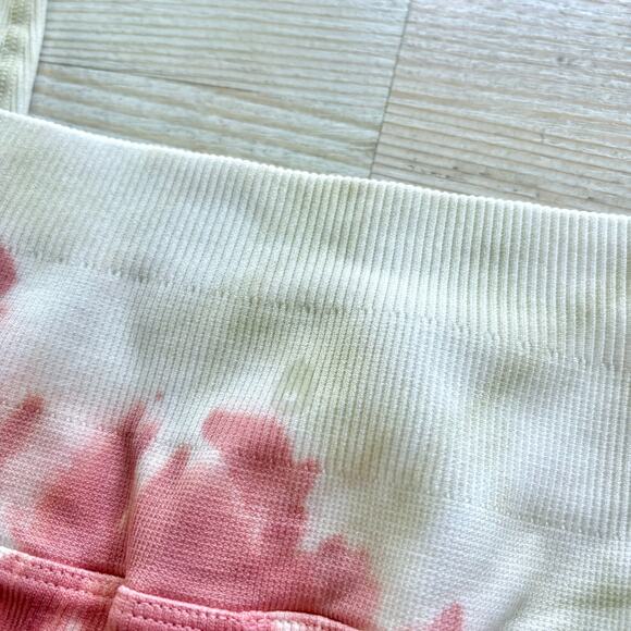 Spiritual Gangster Love Sculpt Ribbed Yoga Leggings | Pastel Tie Dye XS/S - Picture 4 of 6